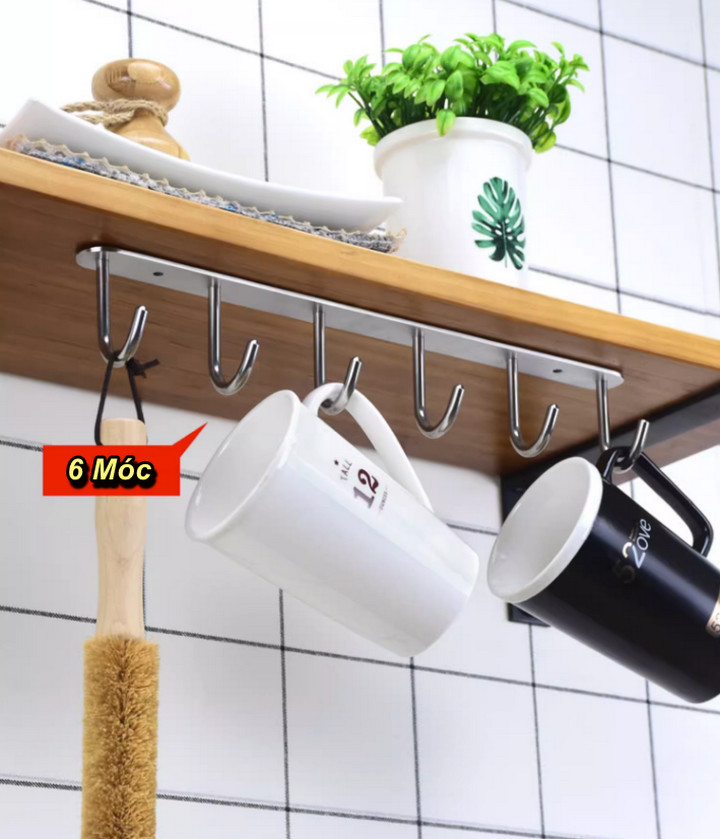Móc Treo Dụng Cụ Dưới Tủ Bếp Nordic Germany Inox 304 - Home and Garden