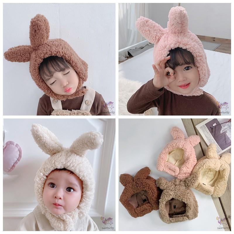 Mũ len TAI THỎ lông cừu siêu kute cho bé trai bé gái từ 6 tháng đến 3 tuổi