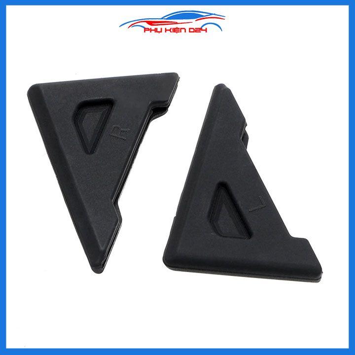 Bộ 2 miếng cao su dán chống va quệt góc cửa ô tô góc 90 độ kích thước 45x60mm
