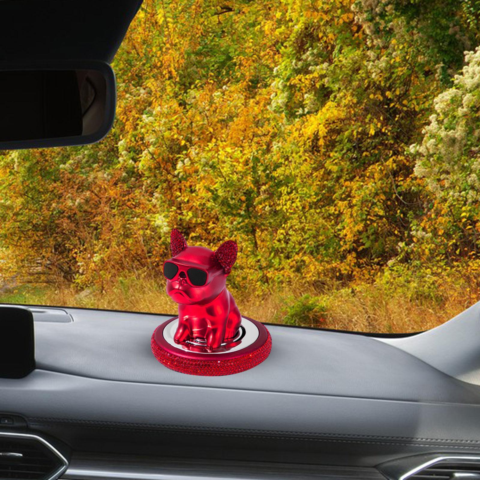 Car Aroma Ornaments Simulation Shaking Head Dog Decor for Car Dashboard