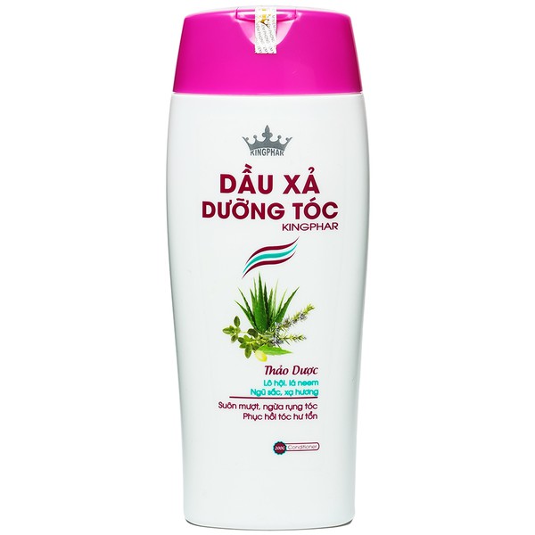 Dầu xả dưỡng tóc thảo dược Kingphar, chai 200ml, phục hồi và bảo vệ tóc