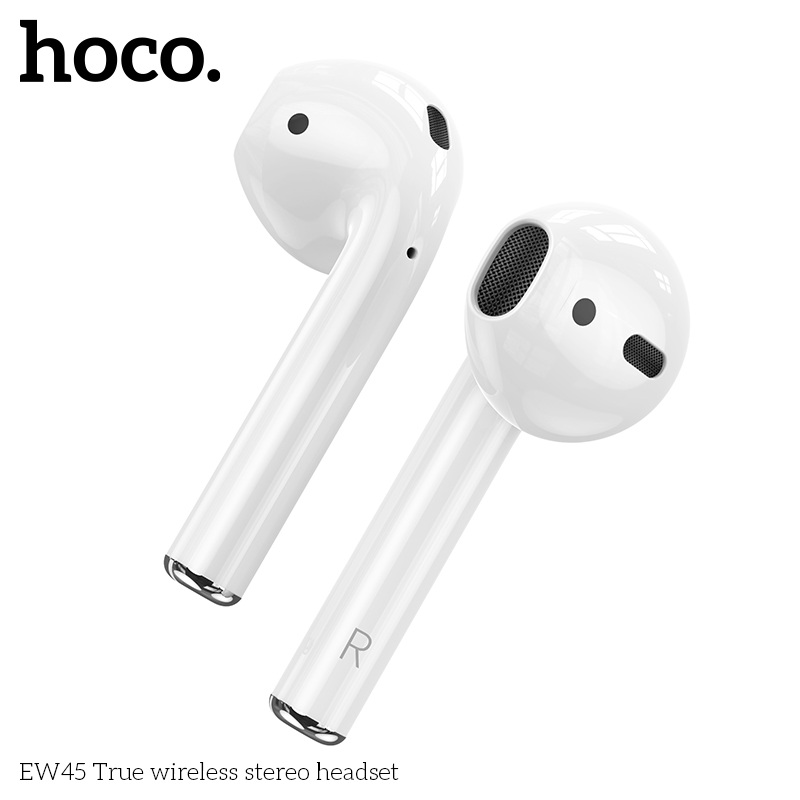 Tai Nghe Bluetooth Ho,co EW45 TWS 5.3, Có Mic Đàm Thoại, Nghe Nhạc 4H, Kèm Case Tai Mèo Cute - Hàng chính hãng