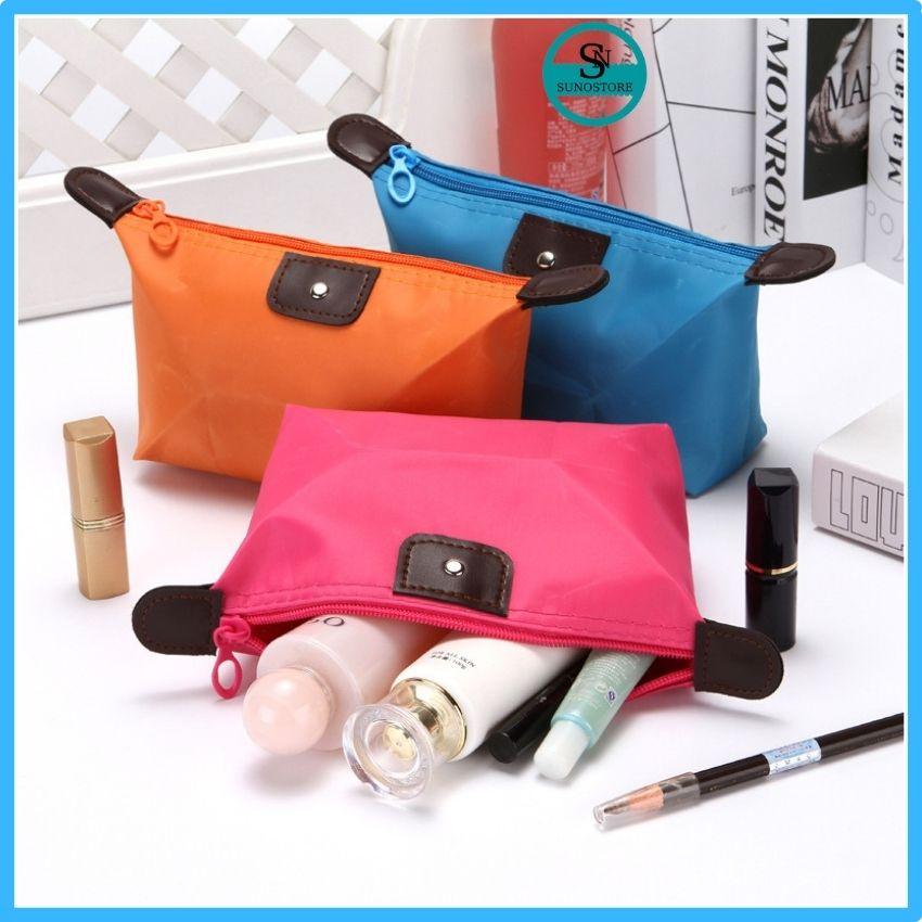 Túi Đựng Mỹ Phẩm Đồ Trang Điểm Nhỏ Gọn Có Khóa Kéo  Dễ Thương SUNOSTORE TMP01