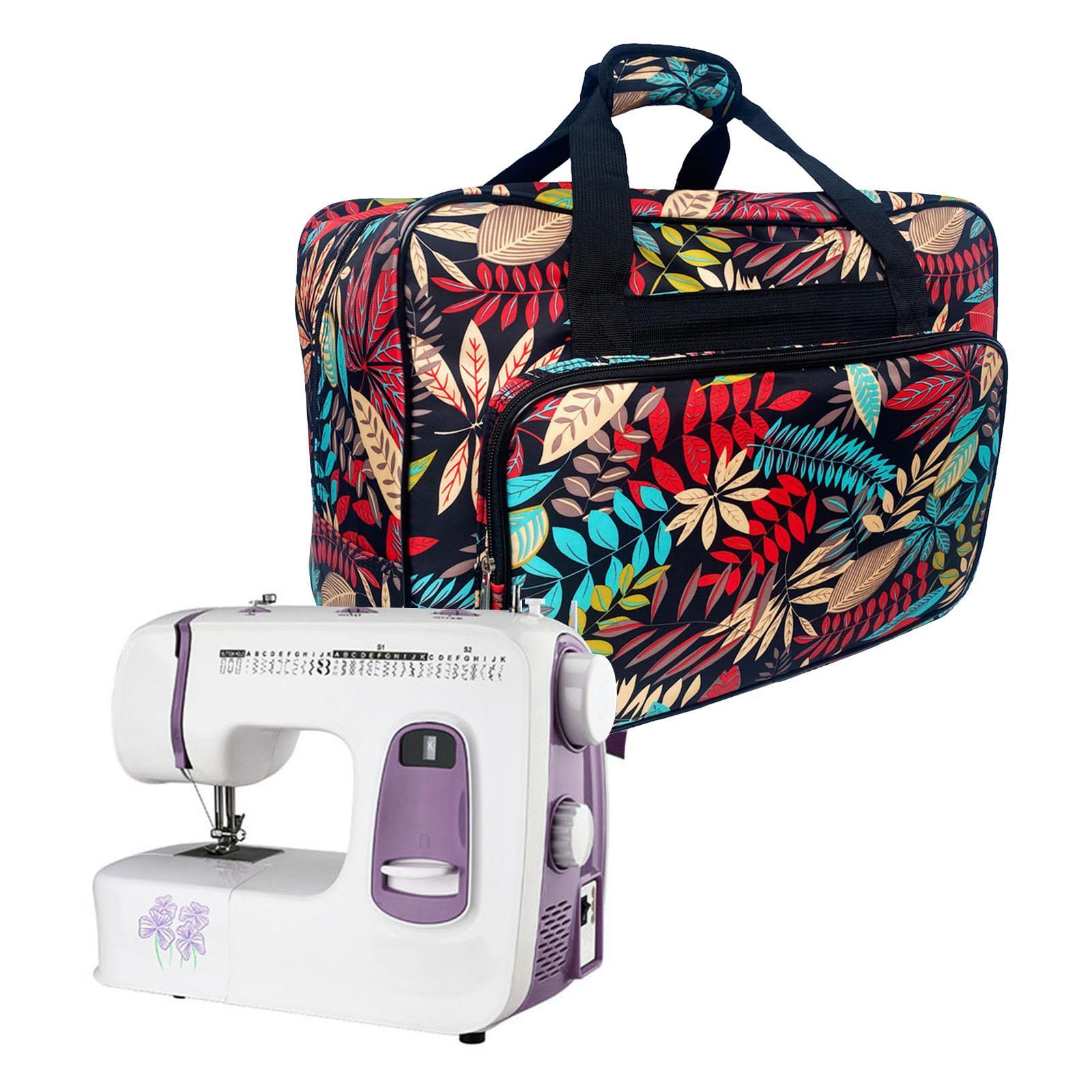 Large Capacity Sewing Machine Bag Travel Portable Storage Handbag Dark Blue