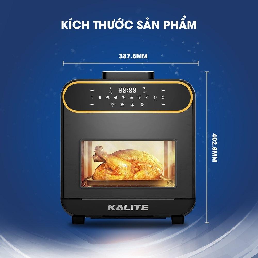 Nồi Chiên Hấp Kalite Steam Pro, 15Lit - 2620W, Hấp Chiên 2in1, Hàng Chính Hãng