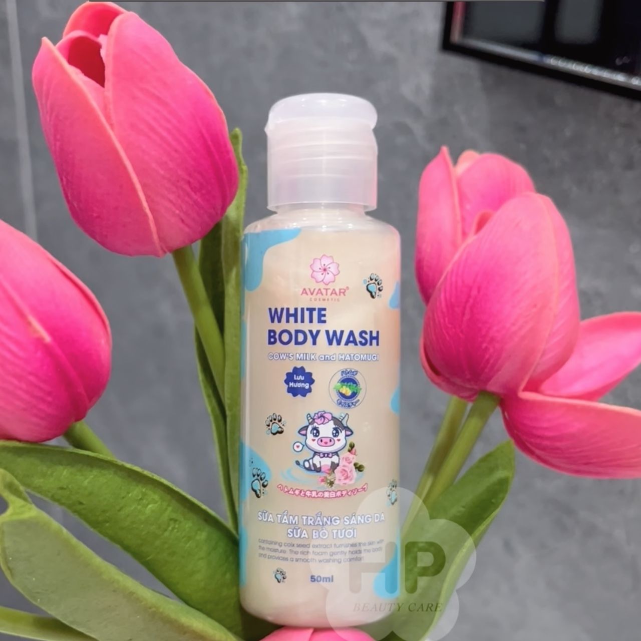 Sữa Tắm Trắng Sáng Da Sữa Bò Tươi Avatar White Body Wash 50mL