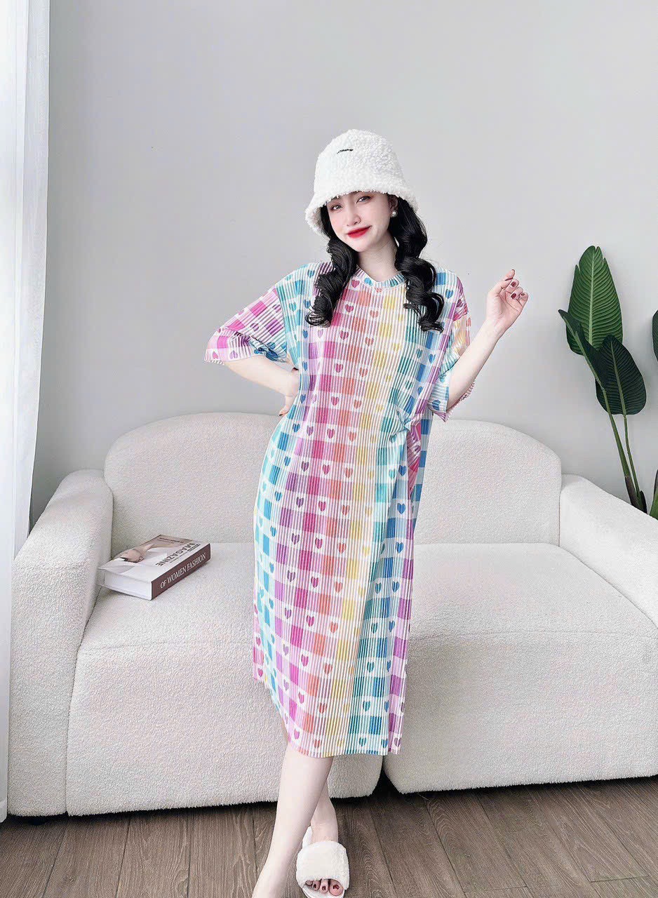 Váy ngủ hai dây nữ vải Cotton lanh lụa mềm mịn thoáng mát, đầm ngủ mặc nhà nữ suông rộng mã V0278