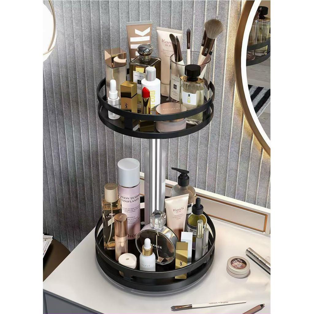Kệ gia vị xoay 360 độ kệ đựng gia vị đa năng giá đựng đồ đa năng Nhà Bếp, Phòng Khách, phòng tắm 2/3 Tầng