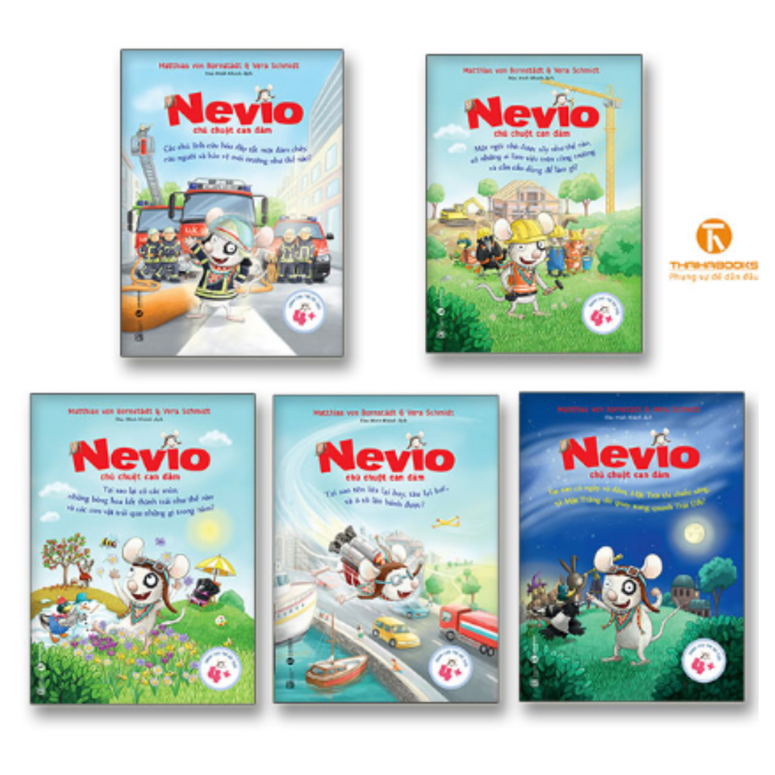 Combo 5 Cuốn Nevio Chú Chuột Can Đảm - Combo 5 Cuốn