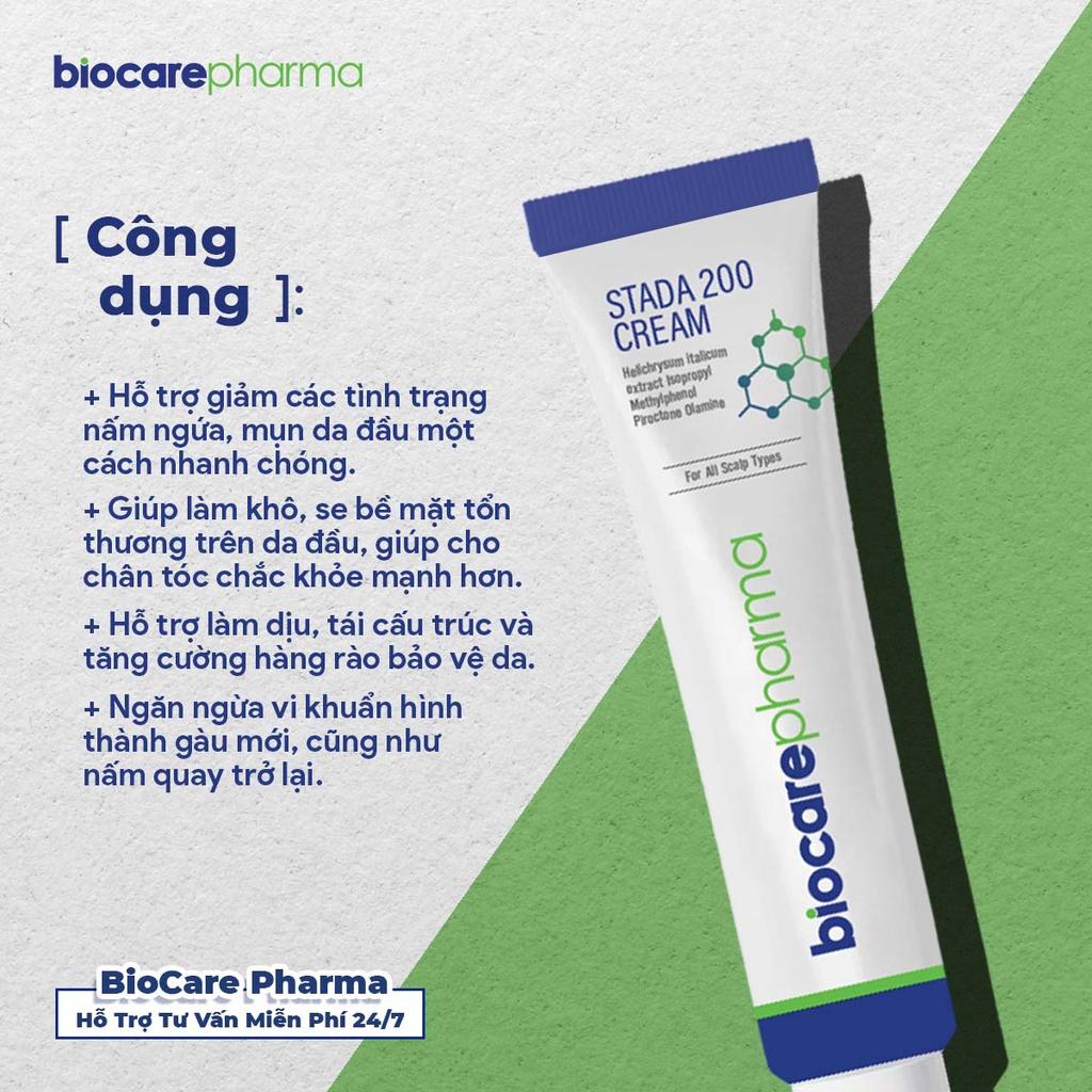 Kem hỗ trợ loại bỏ nấm da đầu - bong tróc vảy trắng | Stada 200 cream | 30gr | Biocarepharma.