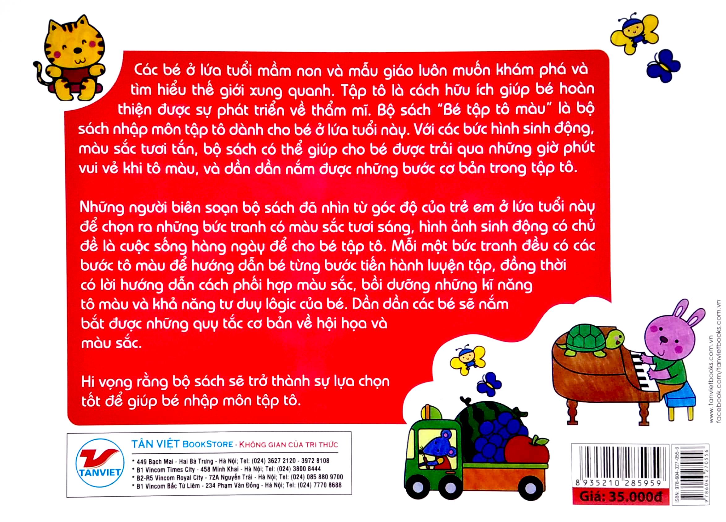 Bộ Sách Thú Vị Dành Cho Bé Nhập Môn Tập Tô - Bé Tập Tô Màu - Màu Đỏ