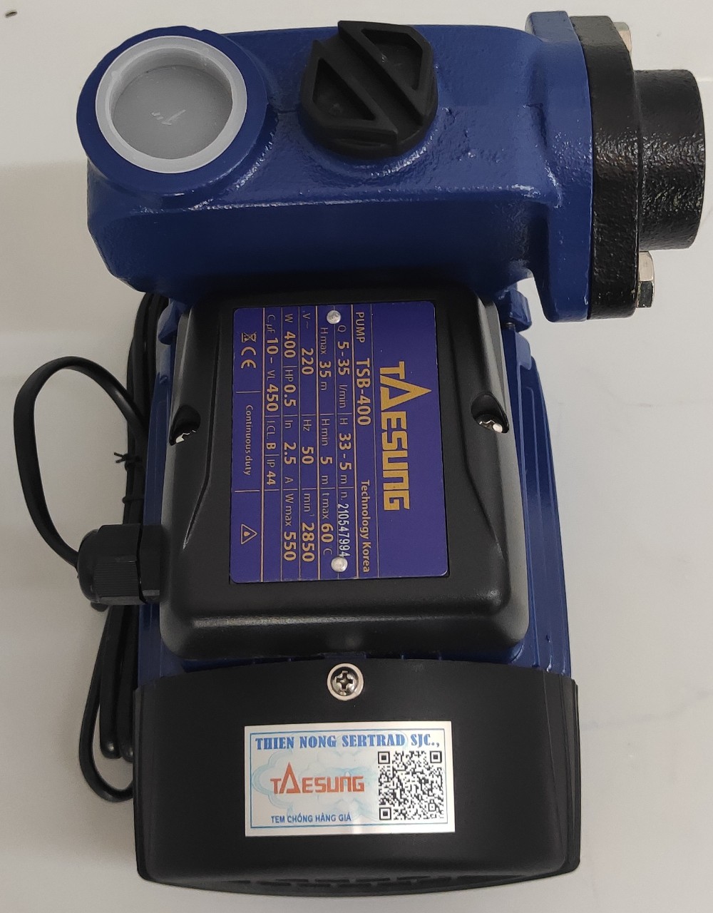 Máy Bơm Nước Chính Hãng TAESUNG TSB 200 - 400