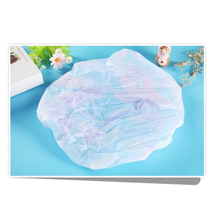Mũ nilon trùm đầu khi tắm mầu ngẫu nhiên