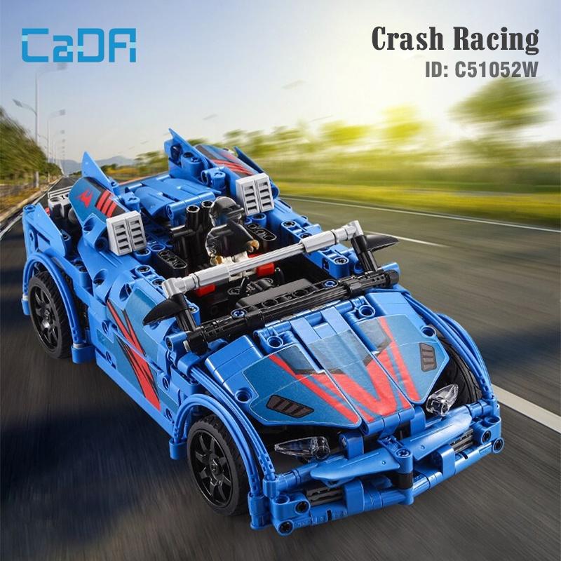 Đồ chơi lắp ráp điều khiển  từ xa xe đua Crash Racing – CADA C51052W