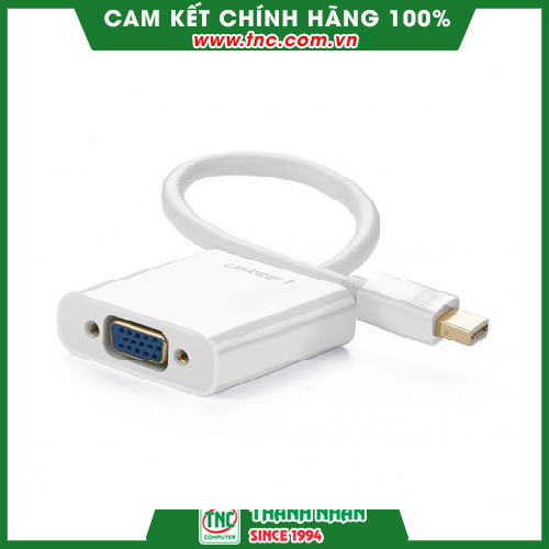 Cáp Mini Displayport sang VGA dài 15cm Ugreen 10458-Hàng chính hãng