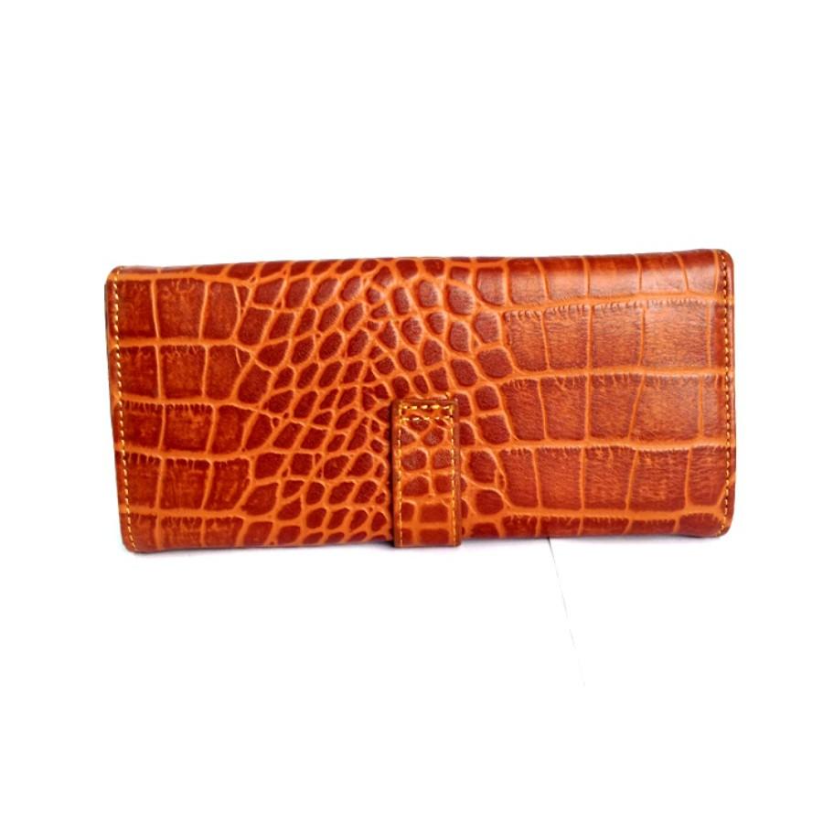 Ví nữ da bò vân cá sấu 204052
