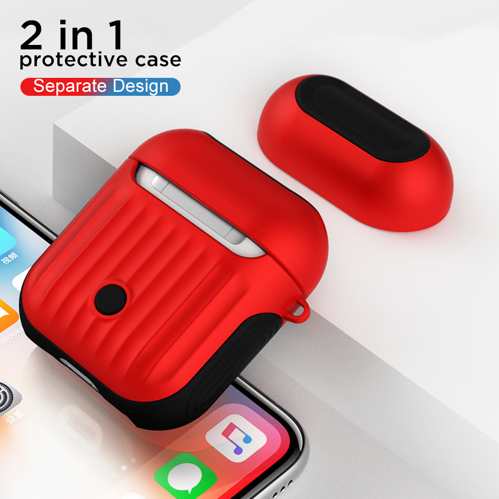 Vỏ bảo vệ tai nghe Có dây Vali silicon 2 trong 1 chống rơi chống va đập Thay thế cho AirPods 1