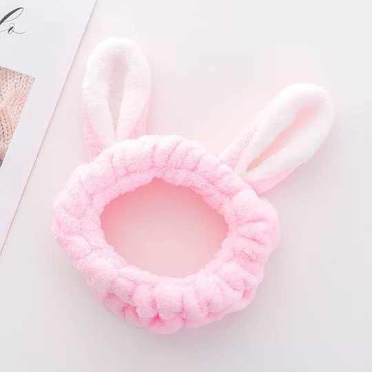 Băng đô vải nhung turban, bờm cài tóc hình tai thỏ dễ thương và bắt mắt BD17