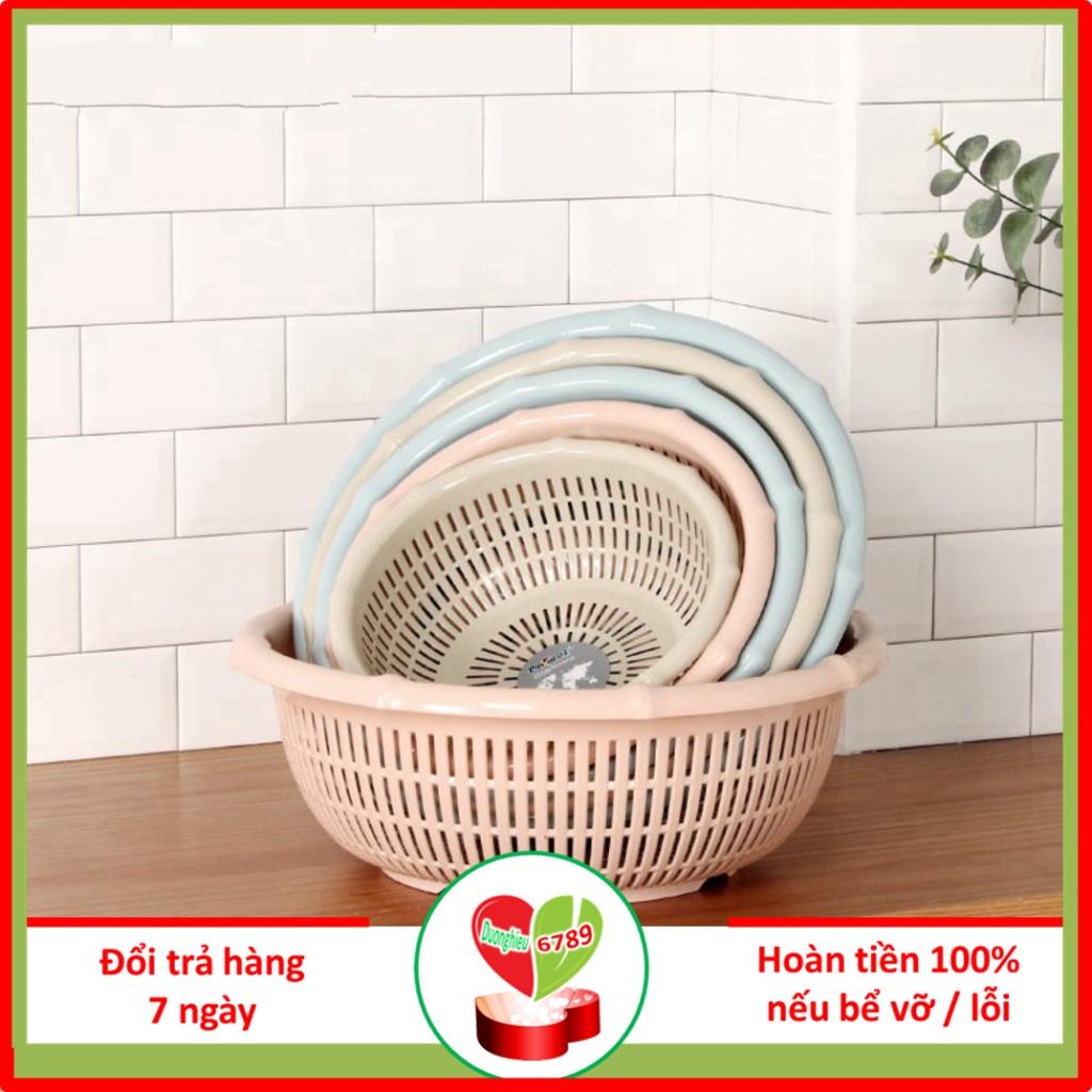 Rổ nhựa tròn đốt trúc đựng đồ đa năng đủ size,đủ màu