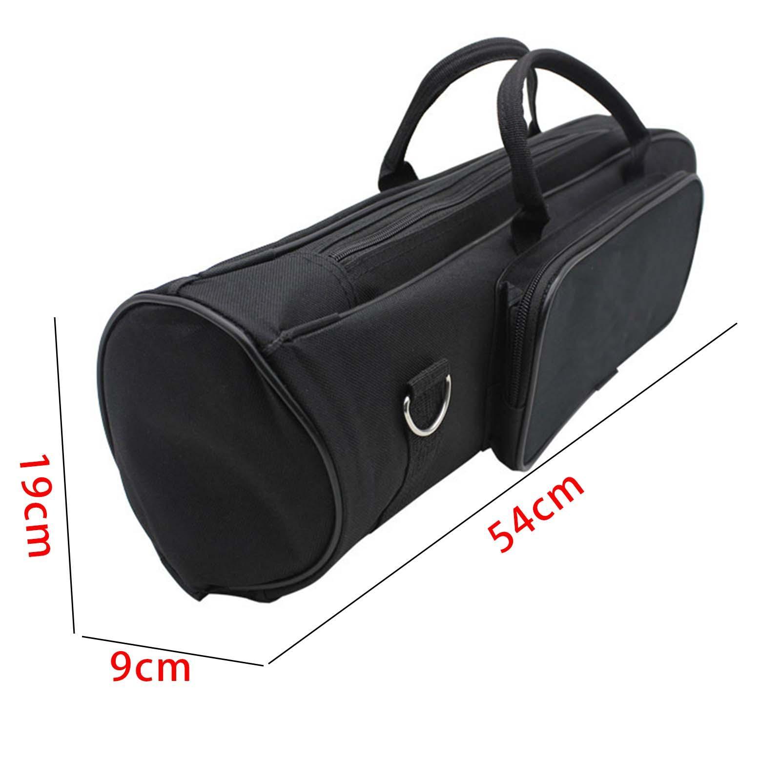 Travel Trumpet Carrying Case Protective Brass Instrument Professional Wear Resistant Black