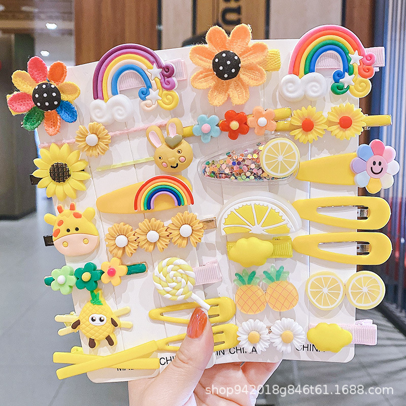 Set 14 Kẹp Tóc Cho Bé Siêu Xinh Phong Cách Hàn Quốc (Giao Mẫu Ngẫu Nhiên)