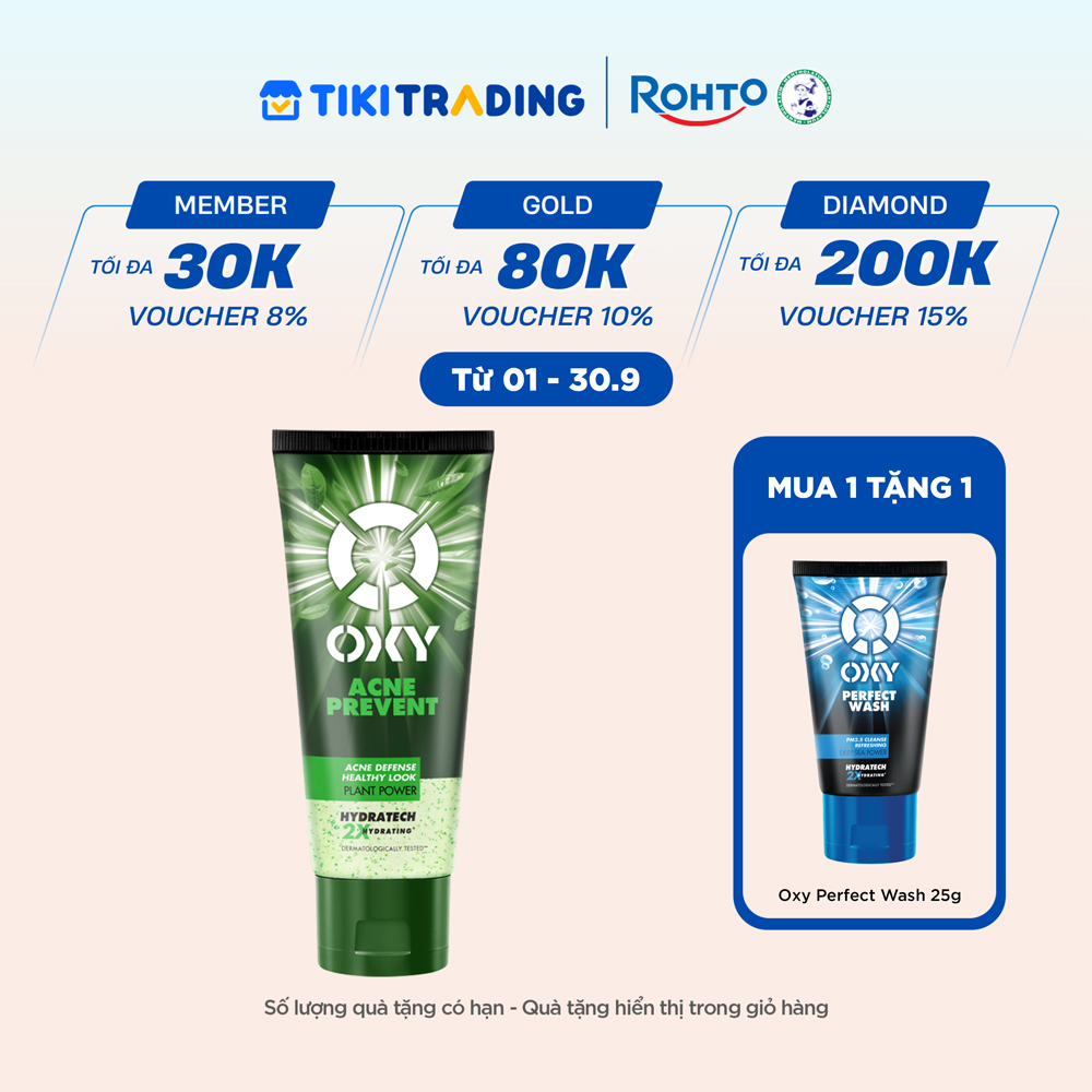 Gel Rửa Mặt Oxy Acne Prevent 100g