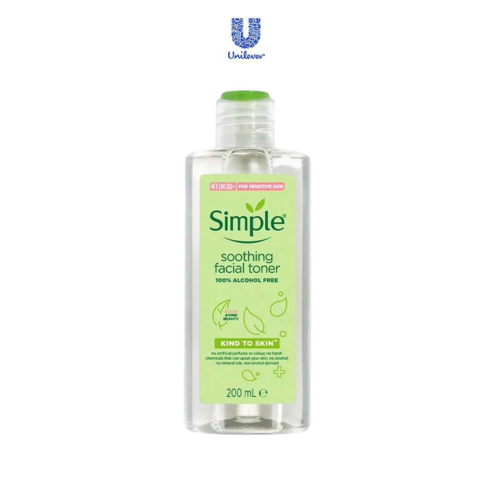 Nước Hoa Hồng làm dịu da mặt Simple Facial Toner 200ml