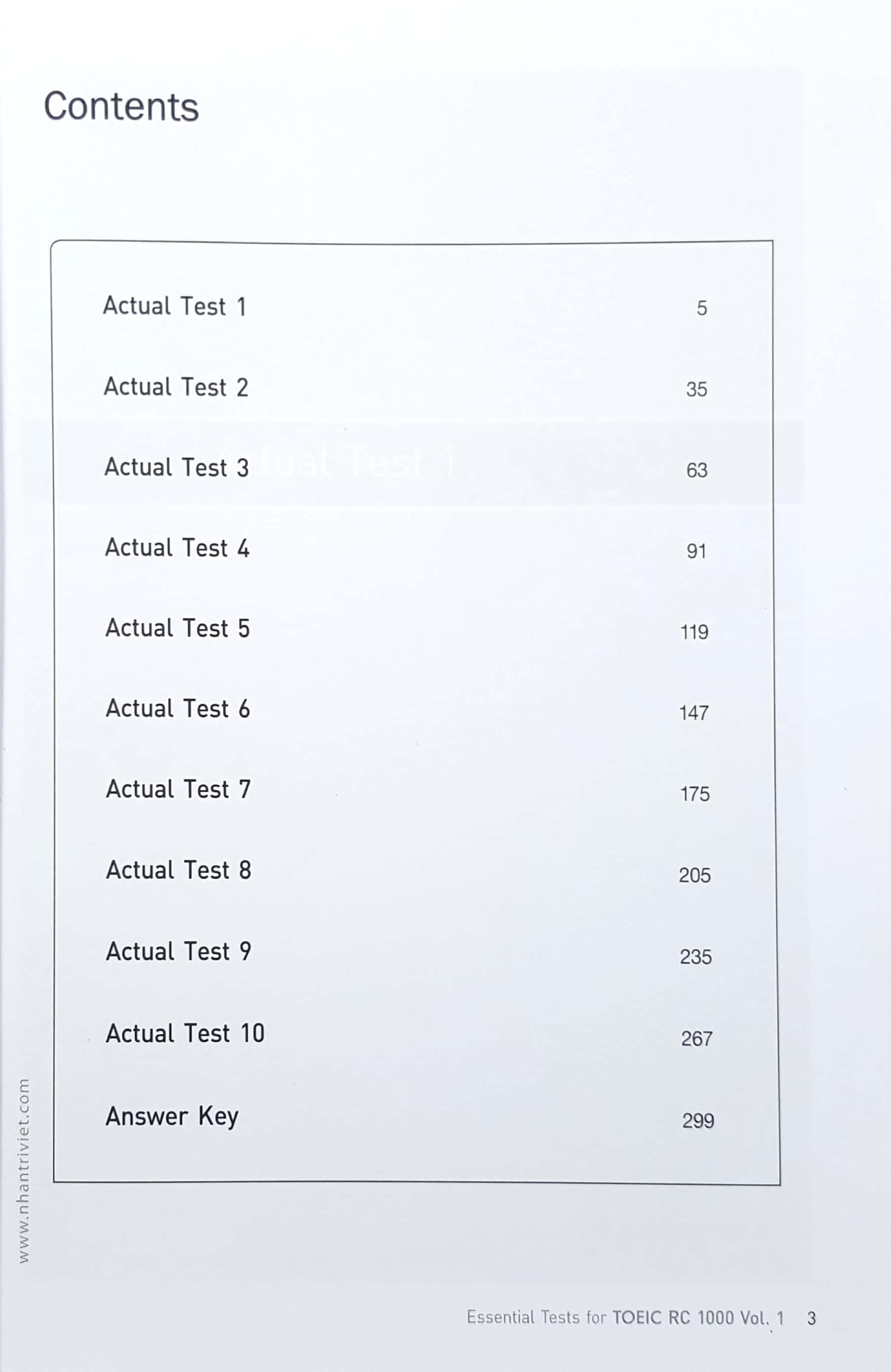 Essential Test For TOEIC RC 1000 Vol 1 (Không CD)