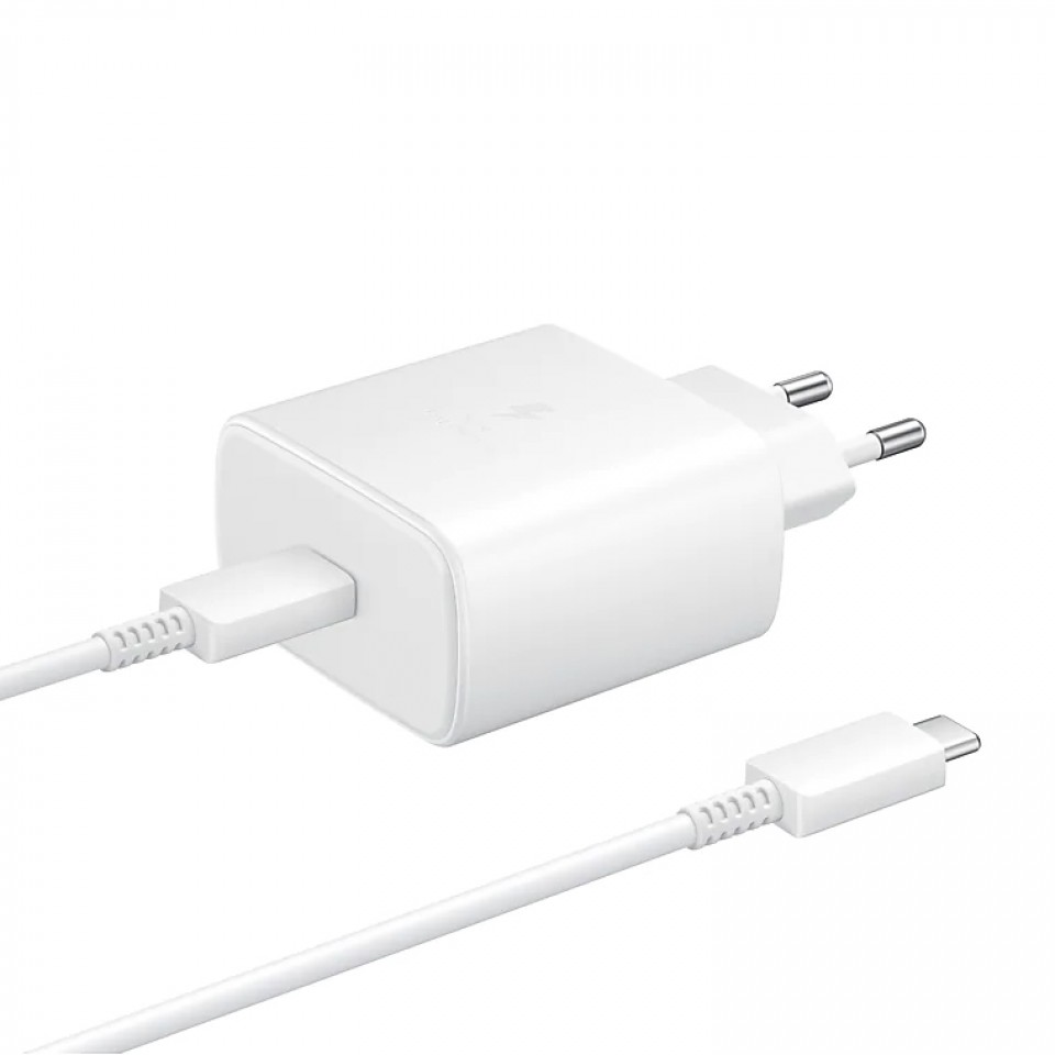 [CÓC SẠC] Củ sạc 45W siêu nhanh Adapter Fast Charging dùng cho điện thoại Samsung Galaxy Note 10+ ( Kèm cáp sạc) - Hàng nhập khẩu