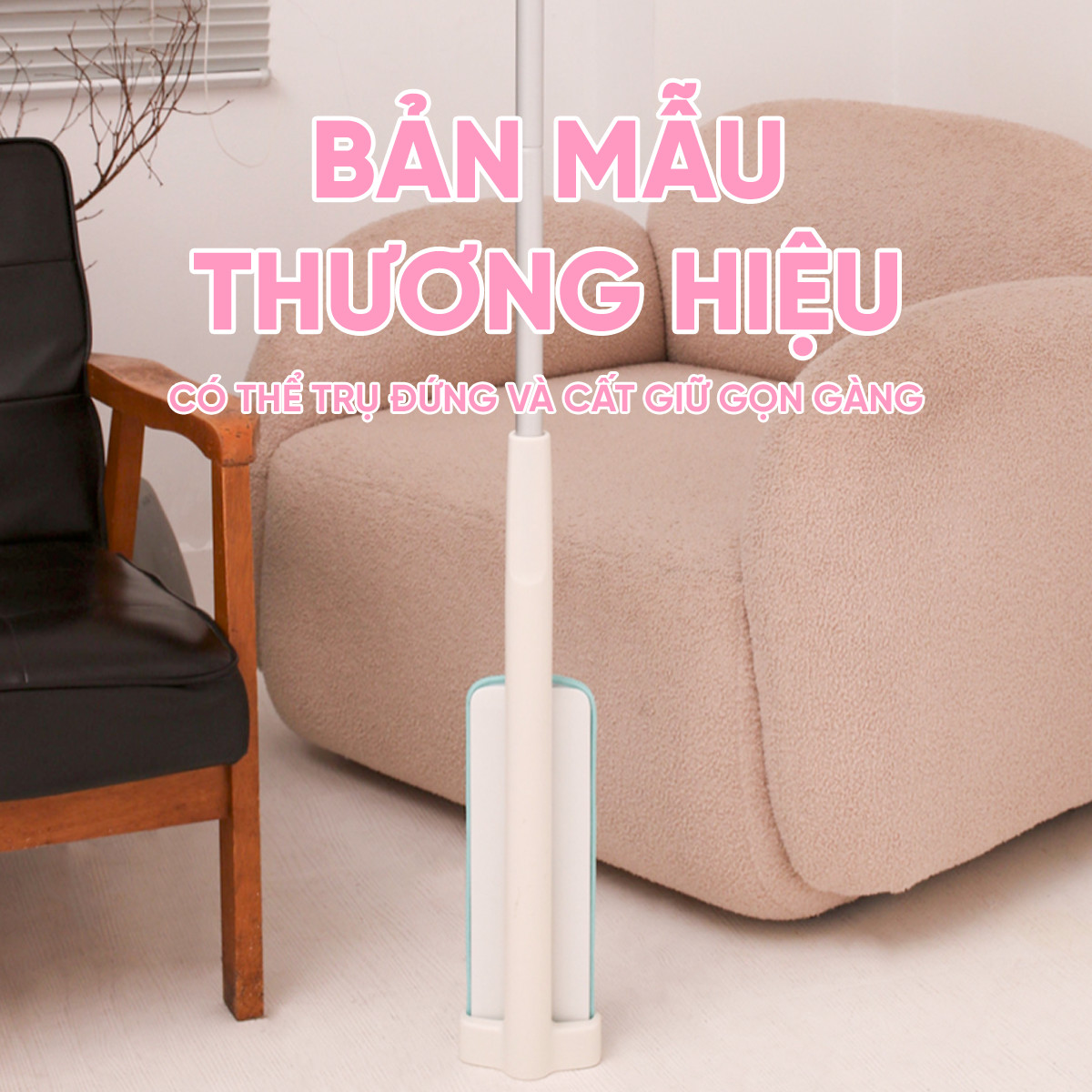 Combo 3 Bông Lau + 1 Cây Lau Nhà MyJae Sợi Microfiber Tự Vắt Phun Sương Xoay 360 Độ Thông Minh 138cm