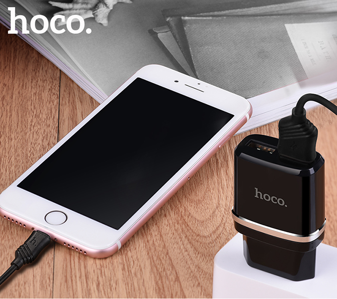 Bộ Sạc Điện Thoại Lightning HOCO C12 - Hàng Chính Hãng