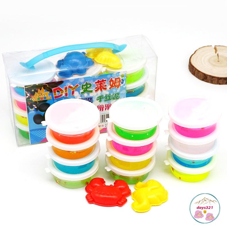 1 hộp Slime nhỏ nhiều màu chất nhờn ma quái (TÁCH LẺ) charm cốm xốp