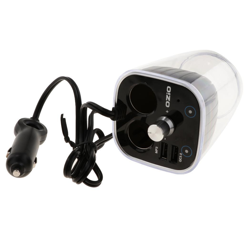 Car/Auto   Female Charger Socket Double USB + Bluetooth