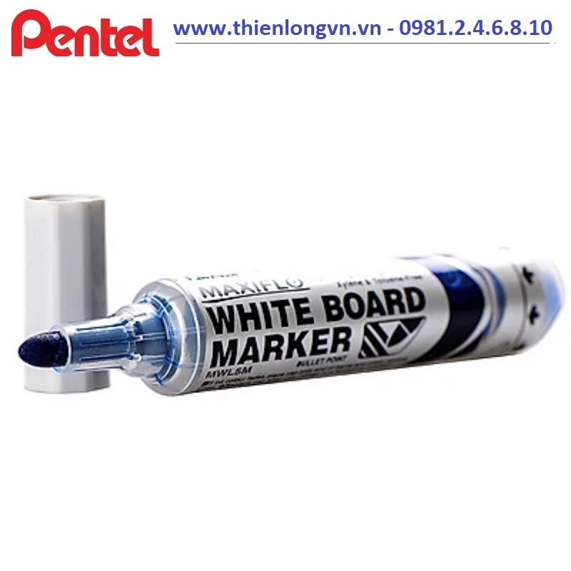 Bút viết bảng bấm Pentel MWL5M mực xanh