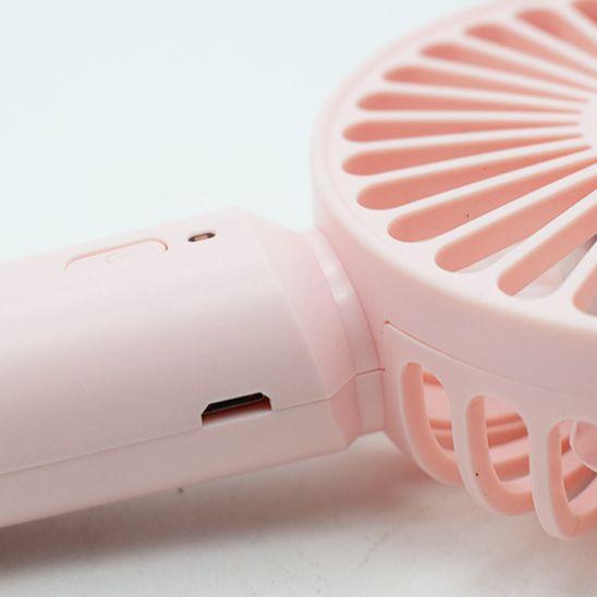 Quạt cầm tay mini có giá đỡ điện thoại tiện lợi khi mang đi du lịch dã ngoại đi chơi màu pastel siêu dễ thương cực mát