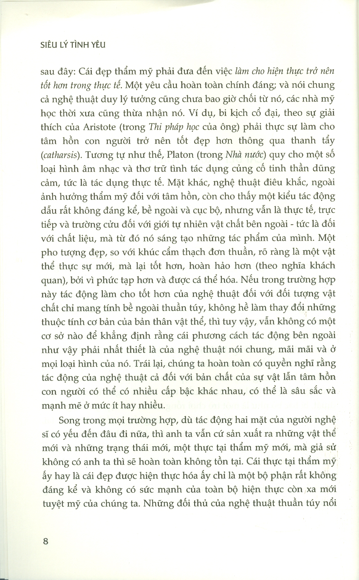 Tủ sách Tinh hoa: Siêu Lý Tình Yêu - Tập 3: Mỹ Học Và Phê Bình Văn Học