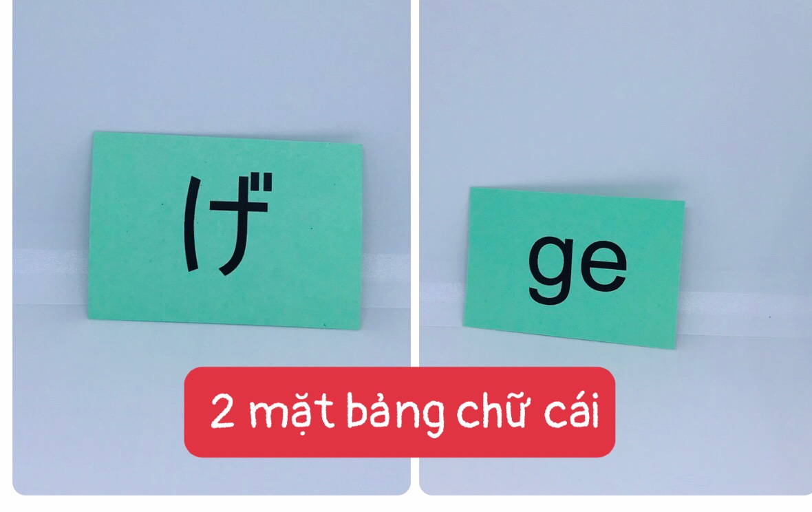 FLASHCARD 2 BẢNG CHỮ CÁI TIẾNG NHẬT