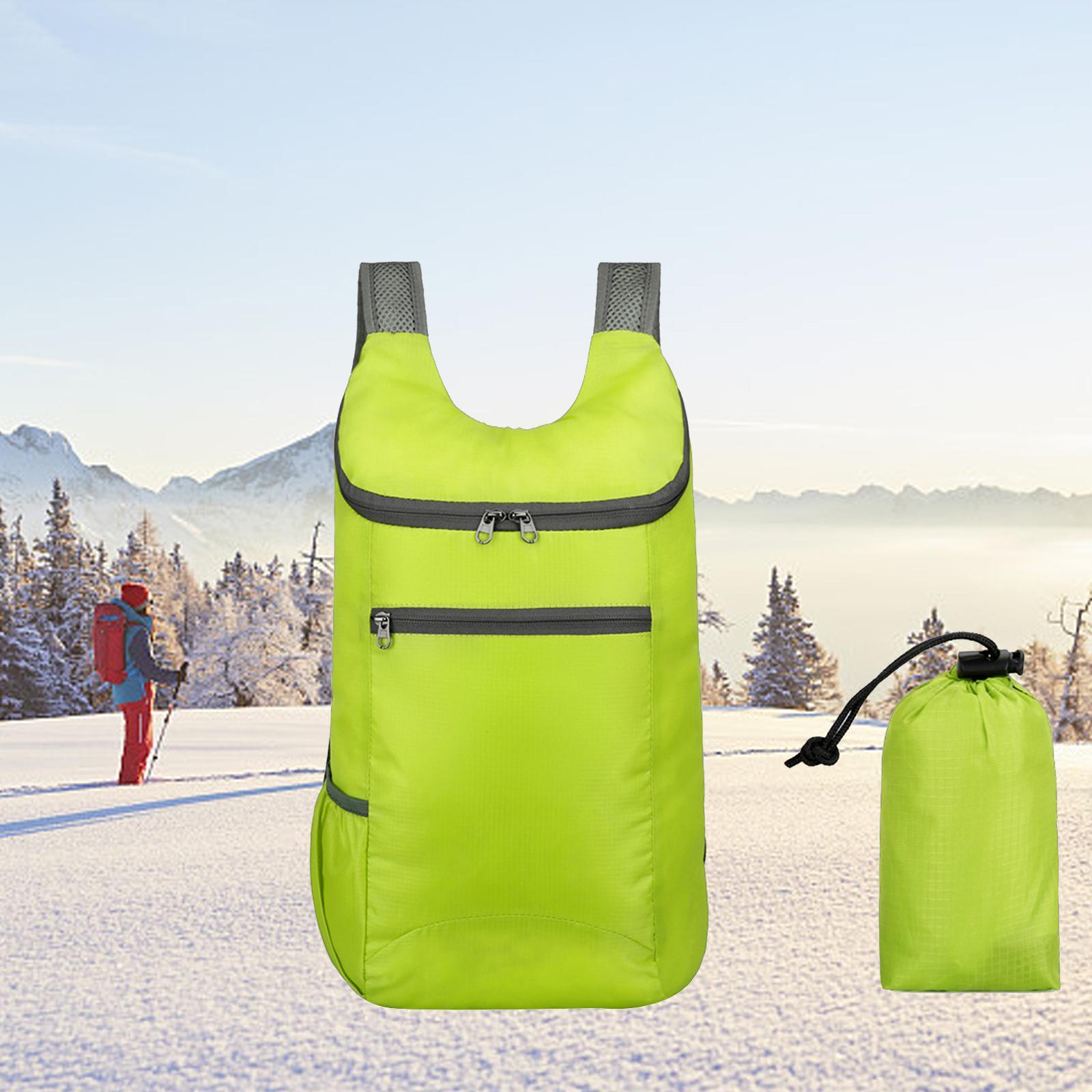 Outdoor Daypack Folding Shoulder Bag Rucksack for Walking Camping Trekking