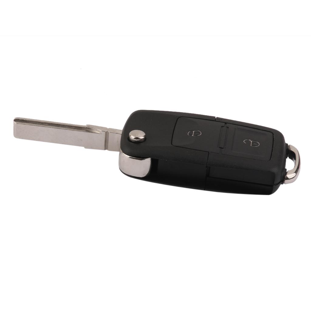 2 BUTTON FLIP KEY REMOTE FOB SHELL CASE REPLACEMENT for VW GOLF