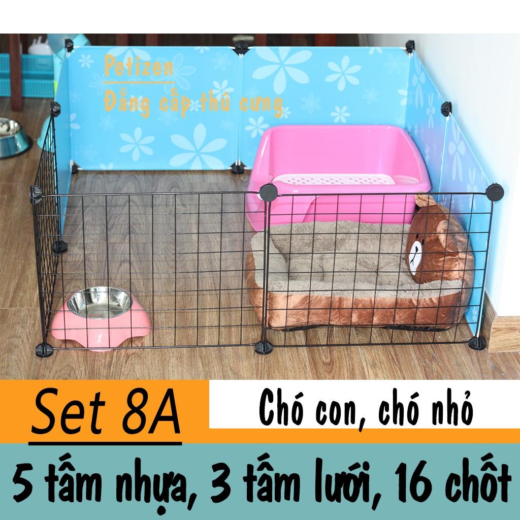 Bộ chuồng quây dậy Chó đi vệ sinh - 8 tấm