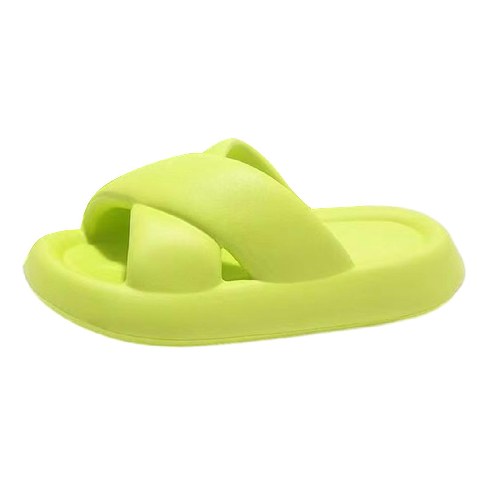 Pillow Slippers Open Toe Super Soft Slippers for Home Indoor Bathroom Unisex