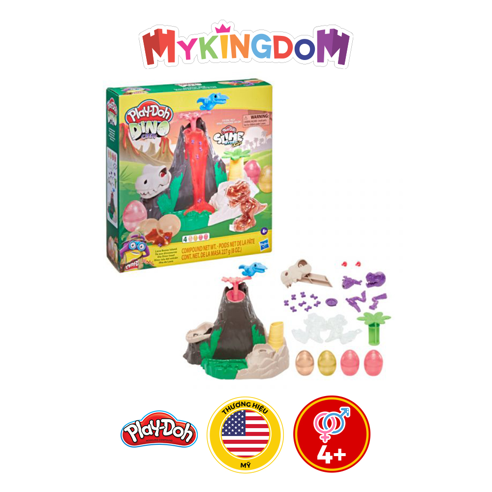 Đồ Chơi PLAYDOH Khám Phá Núi Lửa Nham Thạch Cùng Khủng Long T-Rex F1500