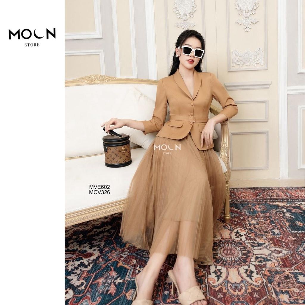 Chân váy xếp ly Freesize hàng thiết kế thời trang công sở nữ dễ phối đồ MCV328 MOON STORE