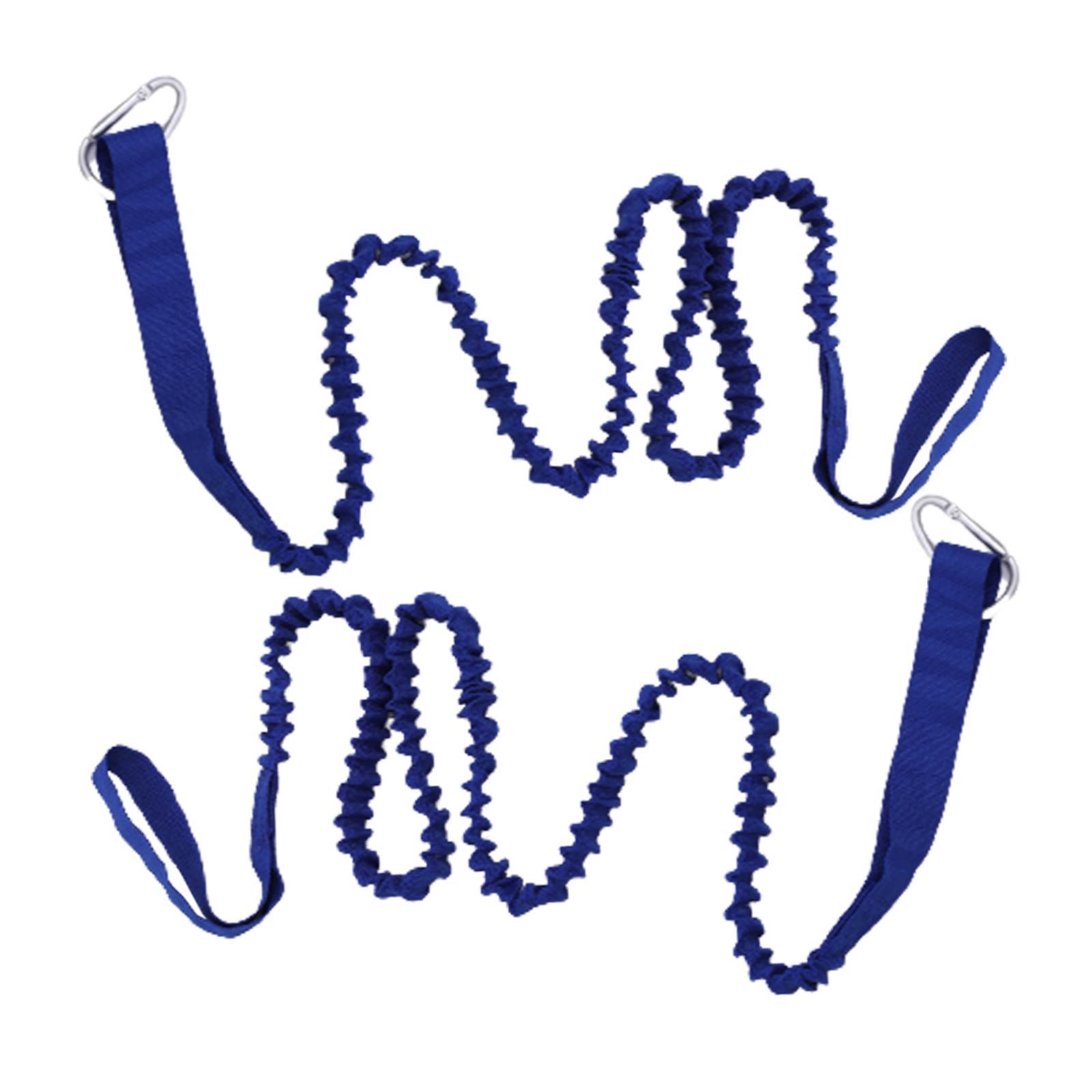 2x Leash Bungee Strap Boat Accessories Coiled Fishing Rod Leash