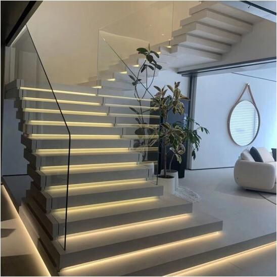 Bộ đầy đủ Đèn LED cầu thang thông minh cảm ứng. Đèn LED bước cầu thang cảm ứng cơ thể con người