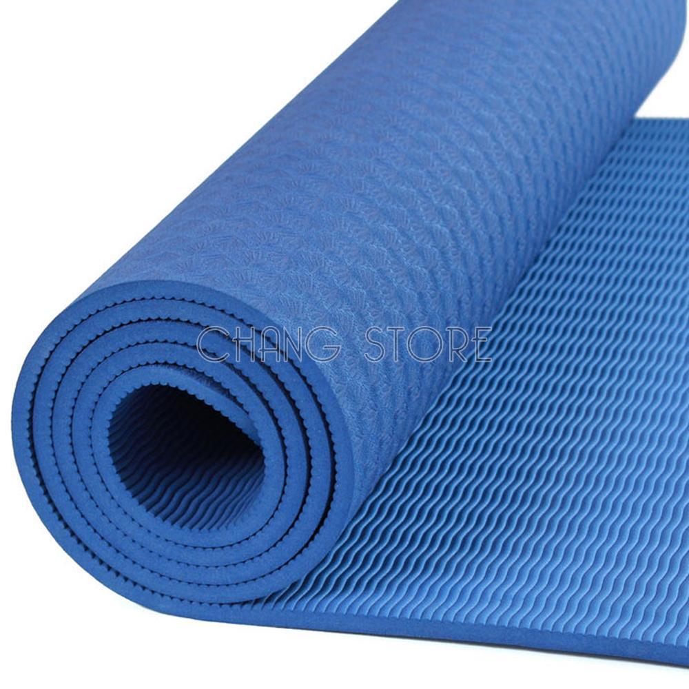 Thảm tập Yoga/ Gym TPE 2 Lớp Cao Su Non Dày, Êm Chống Trơn Trượt