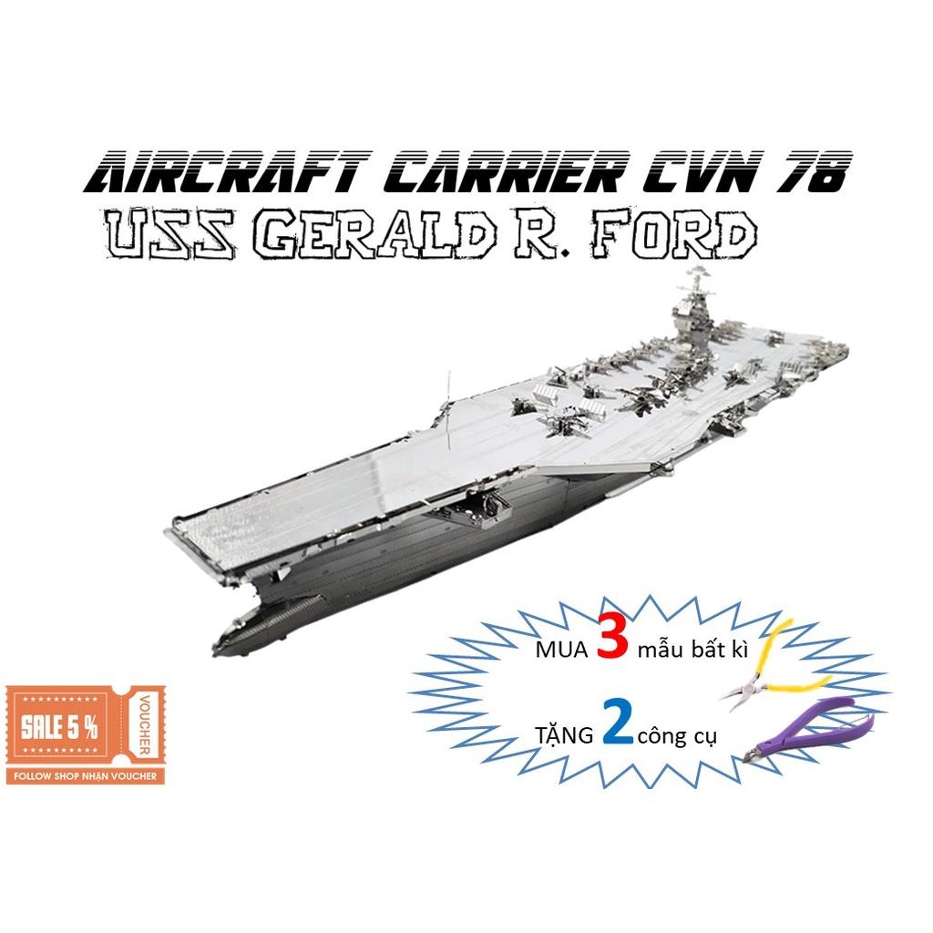 Mô Hình Lắp Ráp 3d Tàu sân bay USS Gerald R. Ford - CVN 78