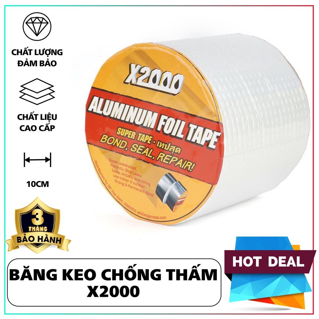 Băng keo chống thấm x2000 băng keo siêu dính Nhật Bản chống thấm dột kích thước (10cmx5m)