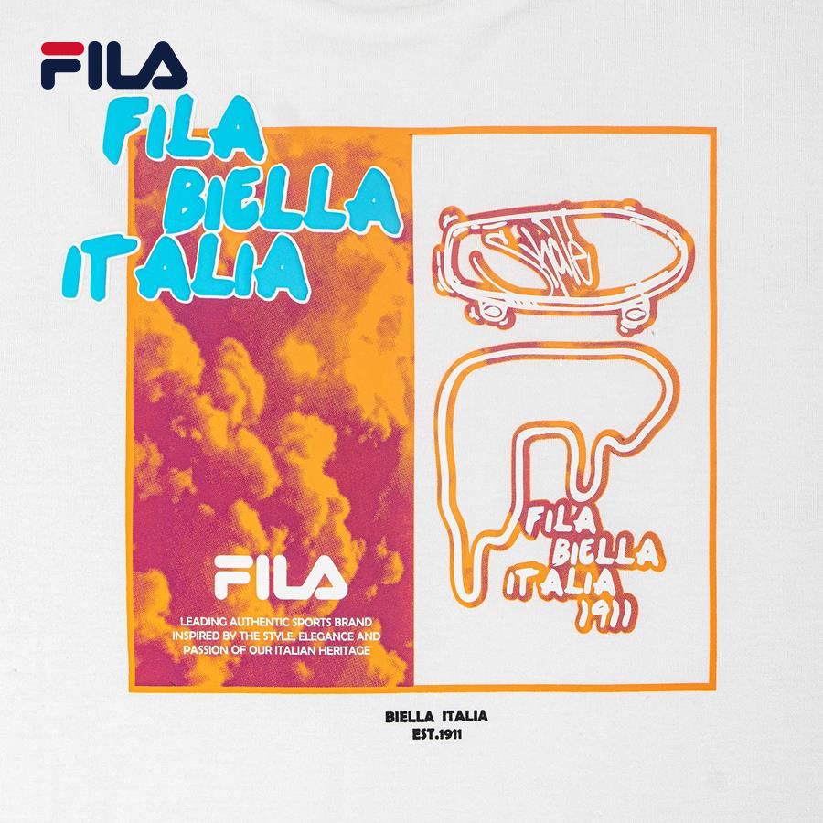 Áo thun tay ngắn thời trang unisex Fila SHORT SLEEVE TEE - FW2RSE4034X-WHI