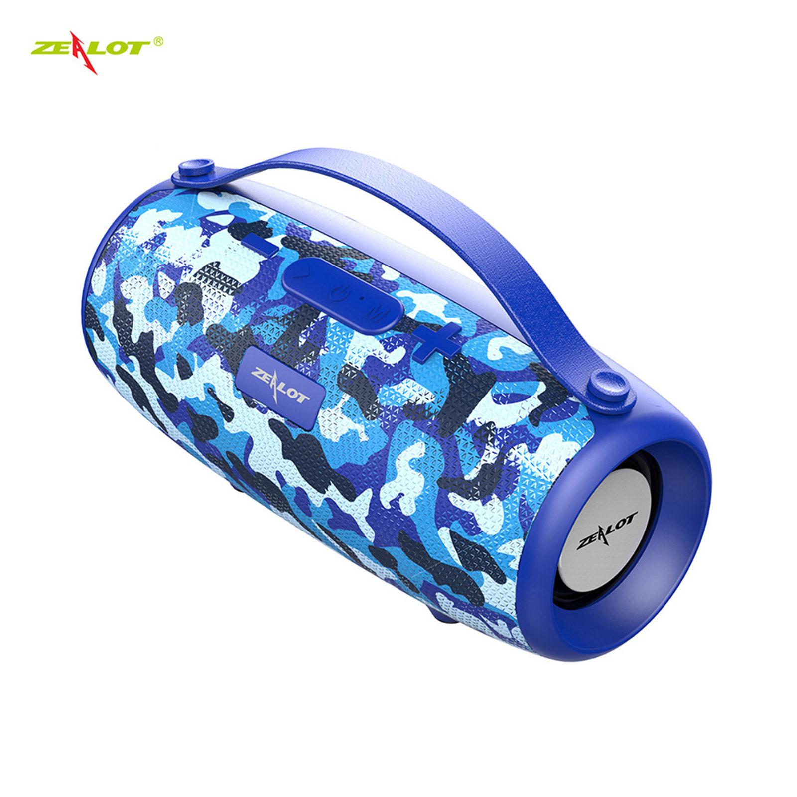 Loa Bluetooth không dây ZEALOT S34 không thấm nước HiFi TWS Hỗ trợ loa siêu trầm âm thanh nổi - Màu đỏ